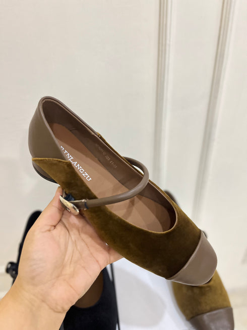 Women Casual Low Heel Marty Jane Shoes